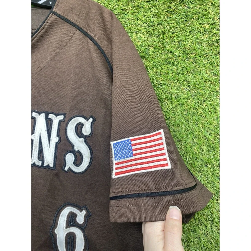 Vintage UCLA Bruins Stitched Baseball Jersey Mens 44 Brown Riddell #9 90s